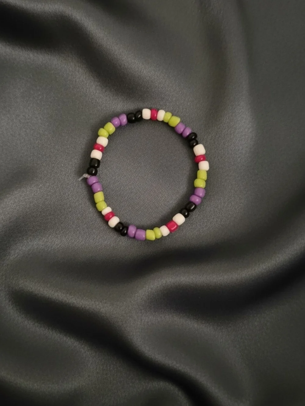 Kids Multicolor Toy Story Themed Beaded Stretch Bracelet Set - Green/Blue/Purple